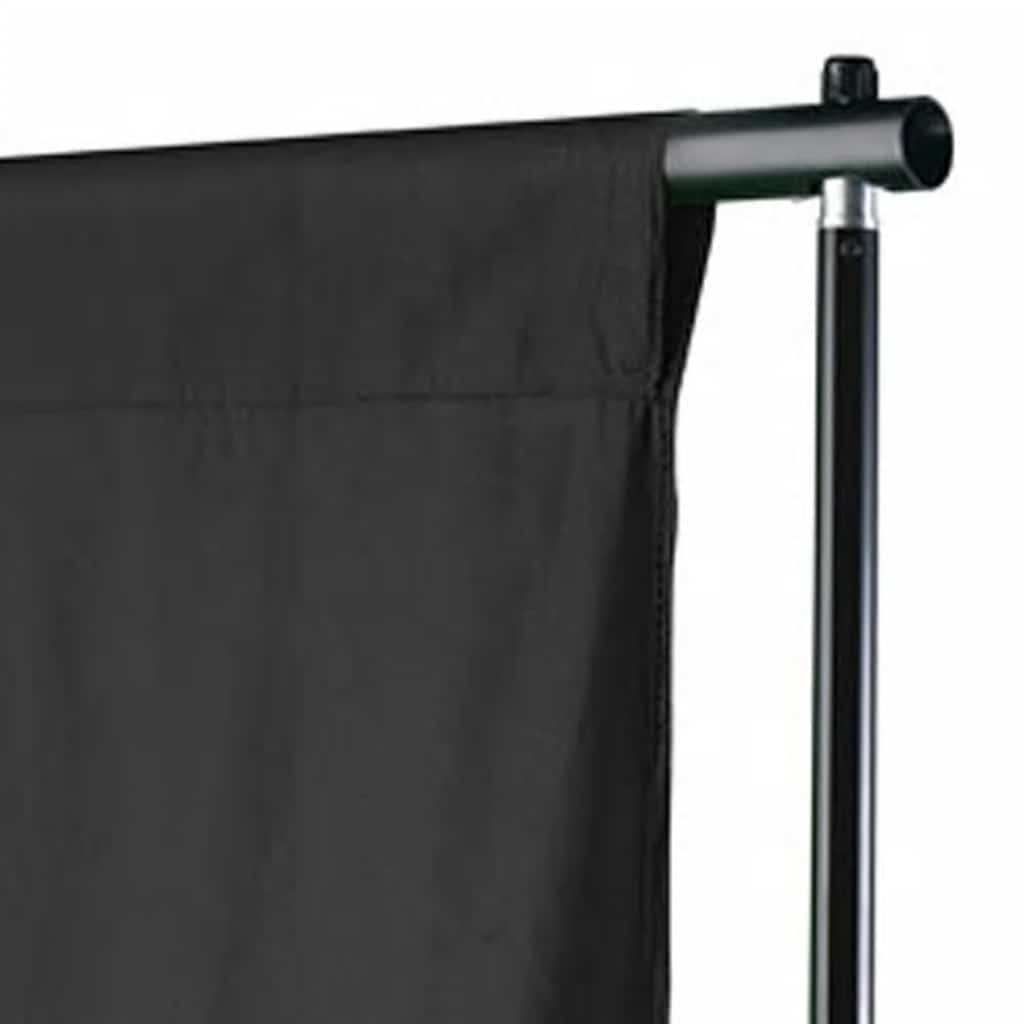 VIDAXL -Hintergrund ohne Standard 500x300 cm Baumwollschwarz