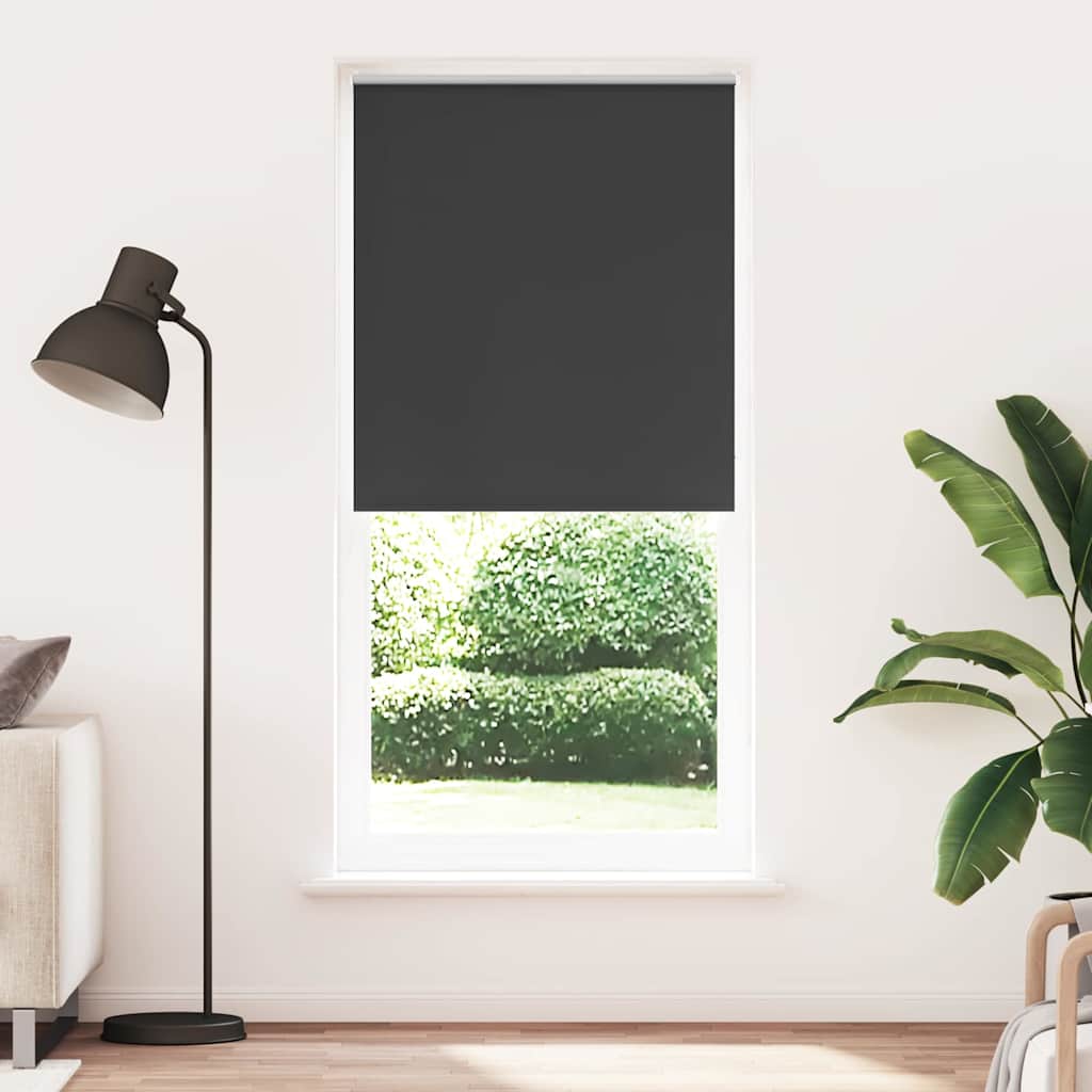 Vidaxx Verdunkelungsrollo 104,4 x 230 cm, Stoffbreite 100 cm, Schwarz