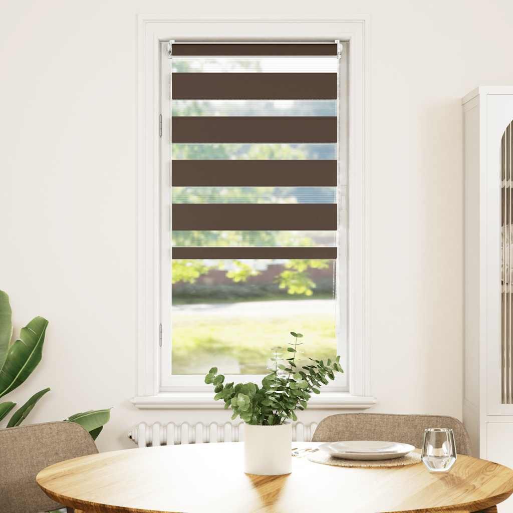 Vidaxx Duo-Rollo 40x100cm Kaffeebraun