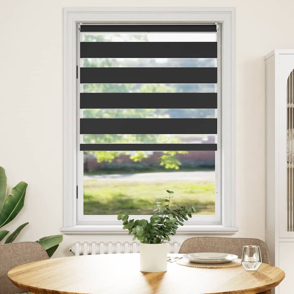 VidaXL Duo Rollo 100 x 175 cm Schwarz