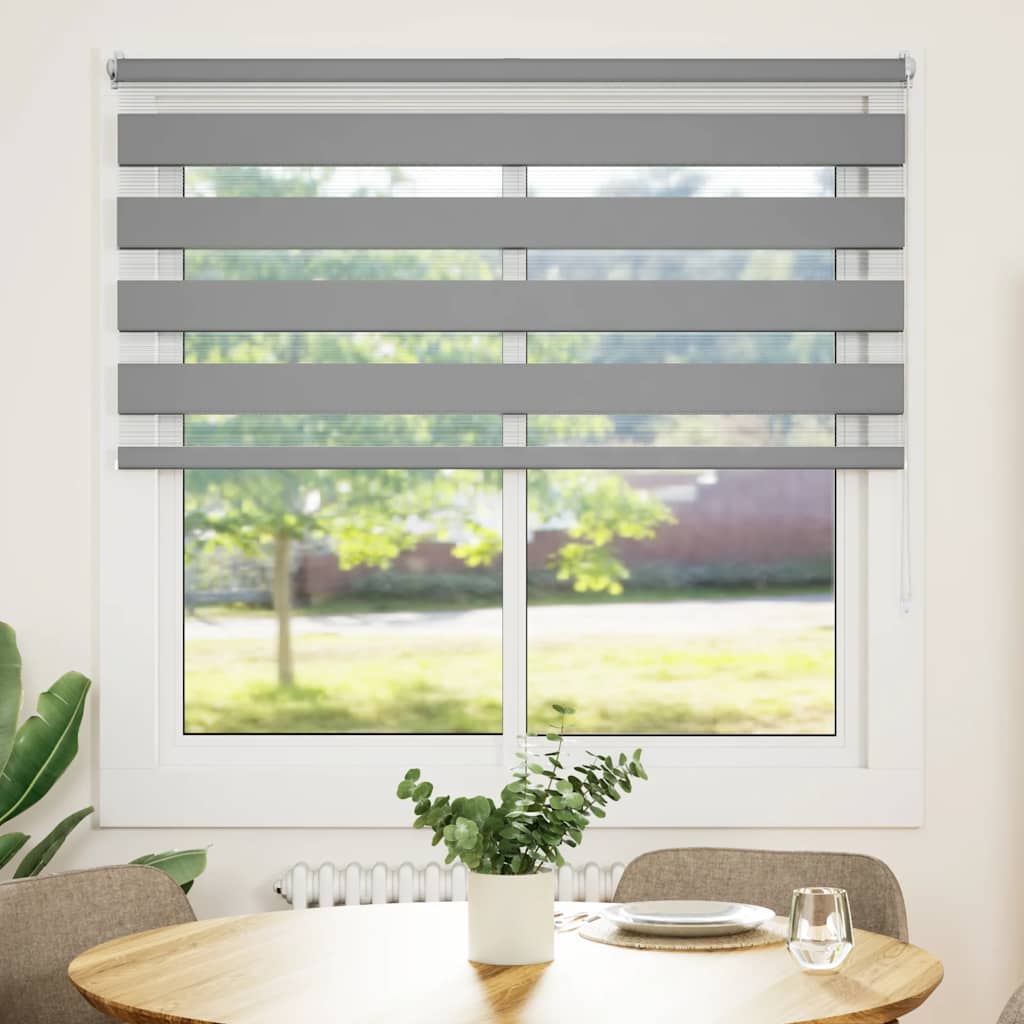 Vidaxl Duo Roller Blind 140 x 175 cm Grau