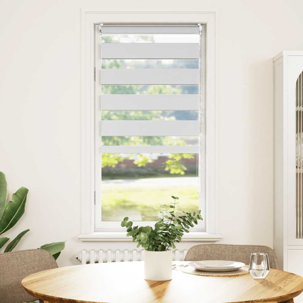 Vidaxl Duo Roller Blind 40x100cm Weiß