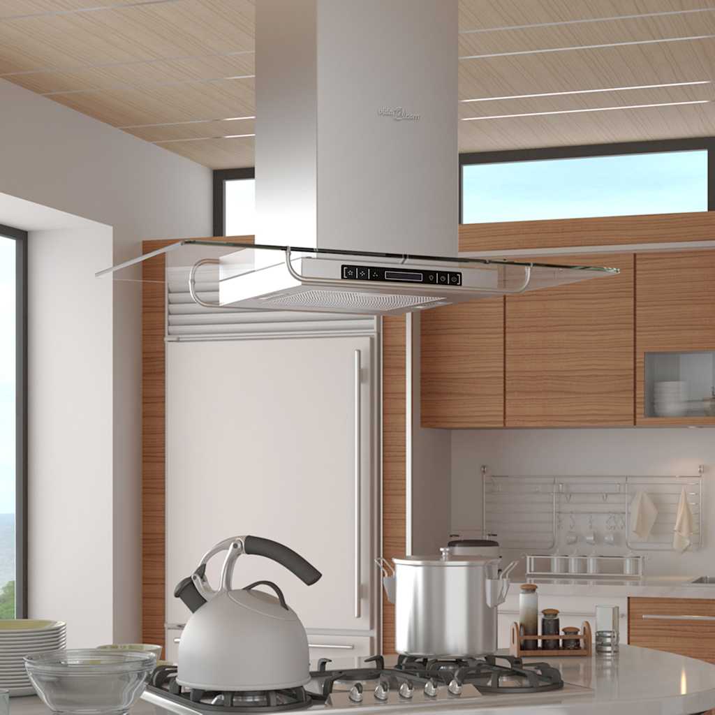 VIDAXL -Extraktorhaube für das Cooking Island mit LCD -Bildschirm