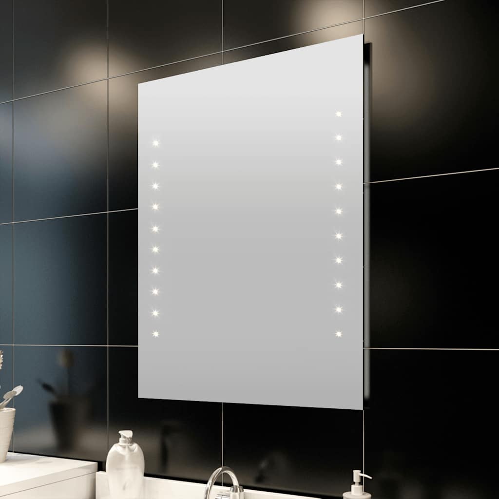 Vidaxl Badezimmerspiegel mit LEDs 60x80 cm