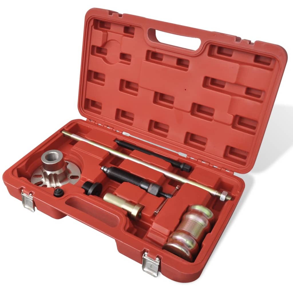 Vidaxl Hydraulikrad -Hub -Hub -Abzieher mit Hammerset 10 Tonnen