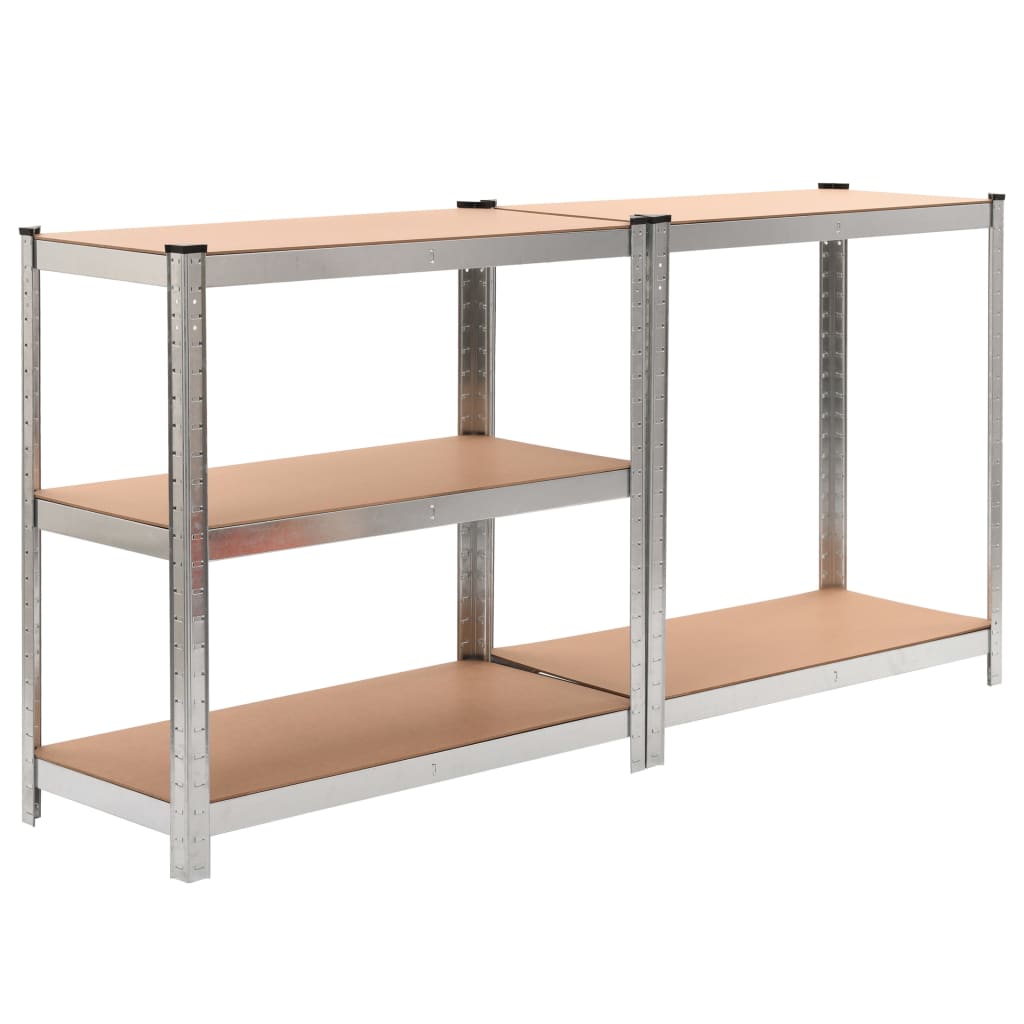 VIDAXL-LAGE RAG 5-LAYER-STAHL und PRICTIONED Holz Silberfarbe