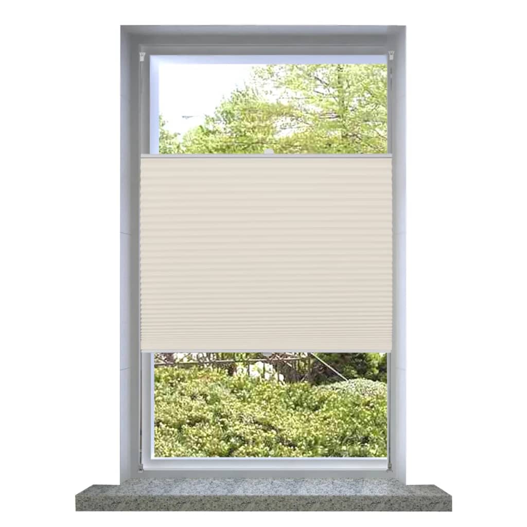 Vidaxl Plisséjalind 50x125 cm Creme