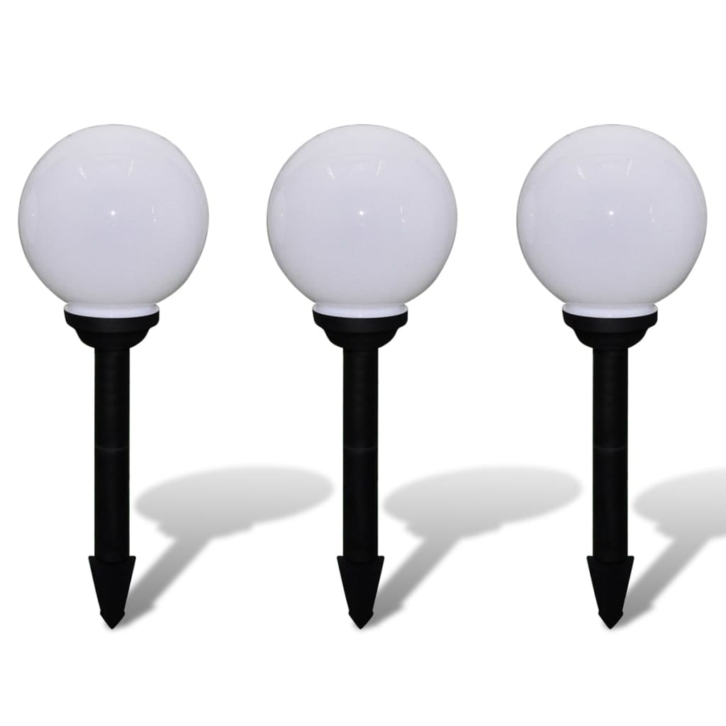 VIDAXL GARDE PATH LAMPS 3 STS mit Bodennadel LED 20 cm
