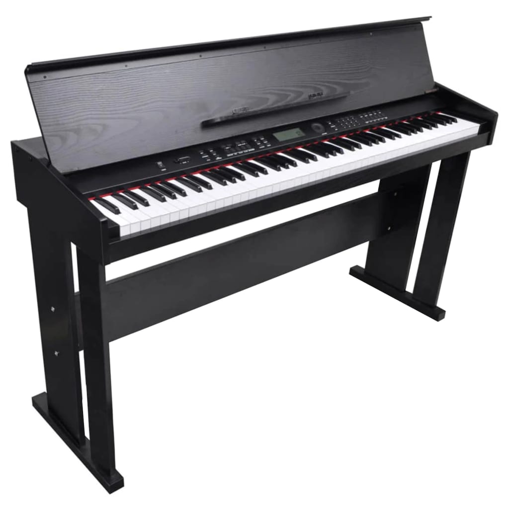 Vidaxl Electronic Digital Piano mit 88 Schlüssel und Seitenhalter