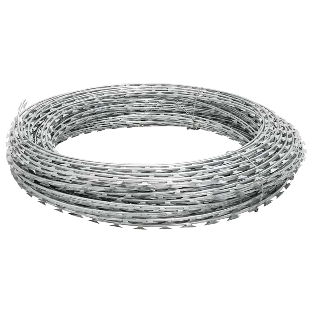 Vidaxl Scheermmetstikkeldraad Concertina 100 m galvanisierte Stahl