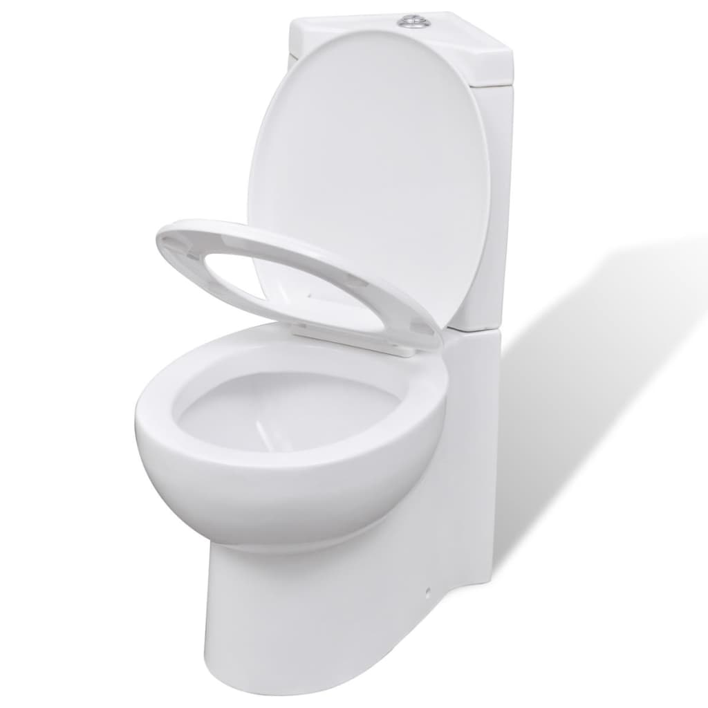 Vidaxl Toilettenecke Modell Keramik Weiß
