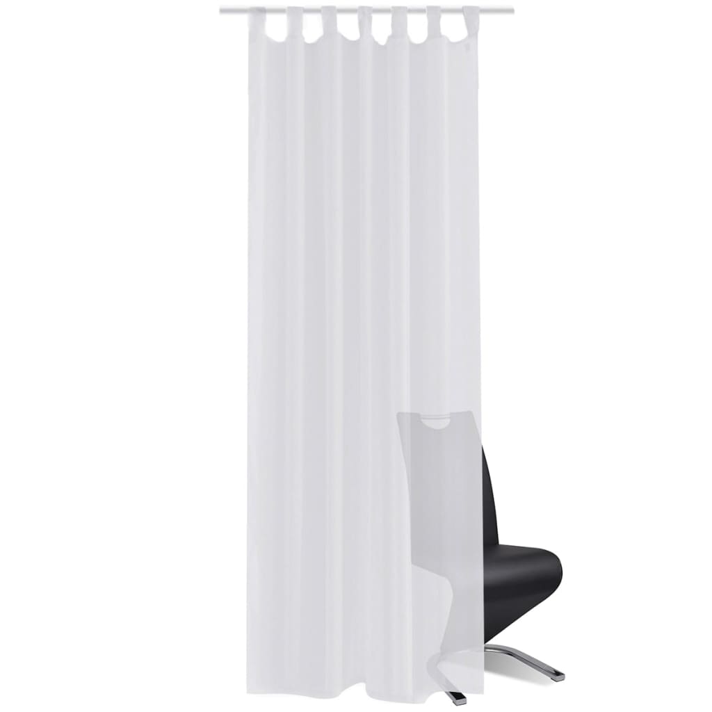Vidaxl Vorhang weiß 140x175 cm (2 Stücke)