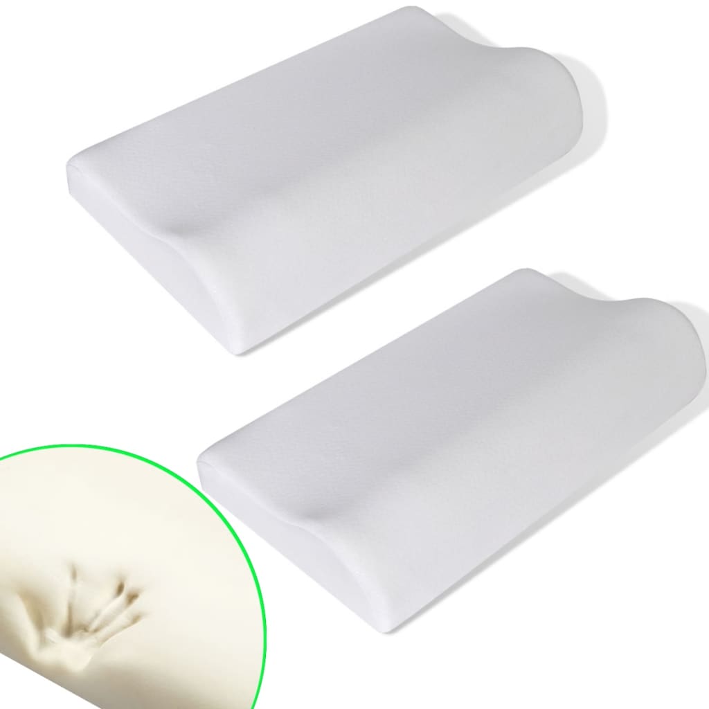 Vidaxl orthopädisches Kissenset 2-teilig