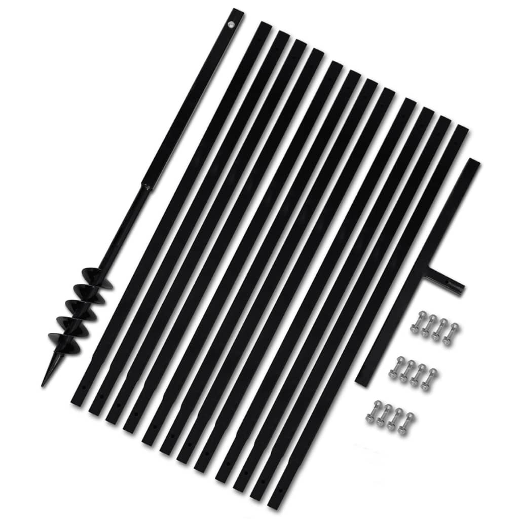 Vidaxl gemahlene Bohrer 80 mm mit 13 m Verlängerungstahl