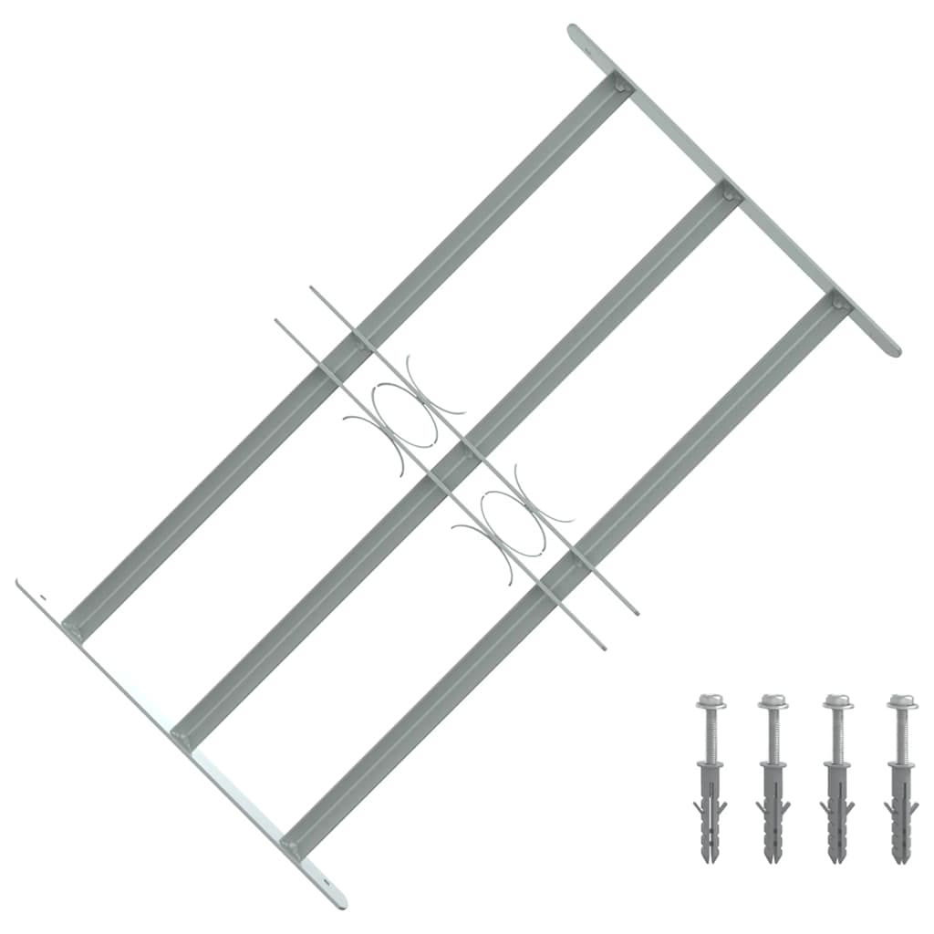 VIDAXL-Fensterschutzschutz mit 3 Cross-Rods 500-650 mm einstellbar