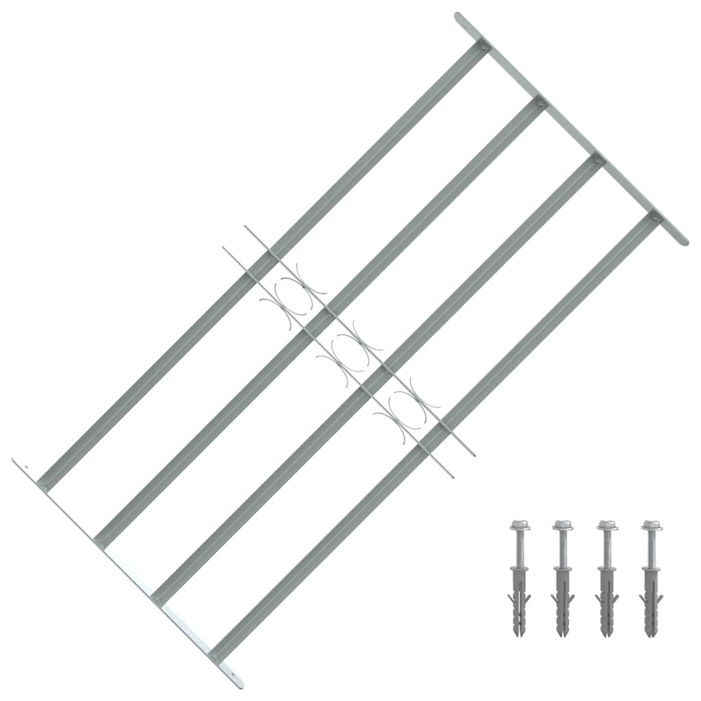 VIDAXL-Fensterschutzschutz mit 4 Cross-Rods 700-1050 mm einstellbar