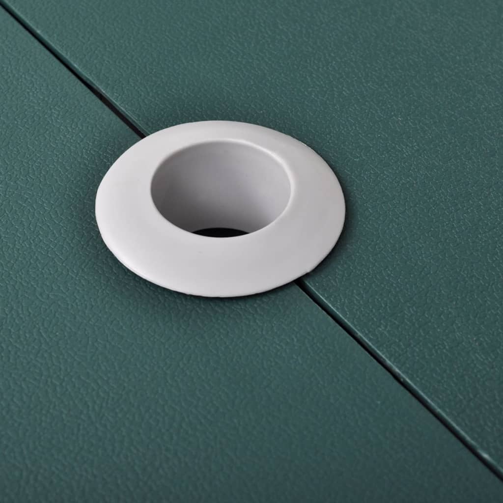 Vidaxl Camping -Tisch mit vier Stühlen extra leichte Aluminium zusammenklappbar (grün)