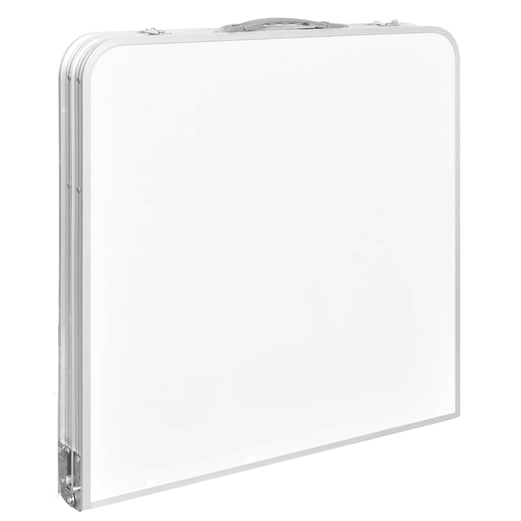 VIDAXL Camping Tabelle zusammenklappbar und einstellbar 120 x 60 cm Aluminium