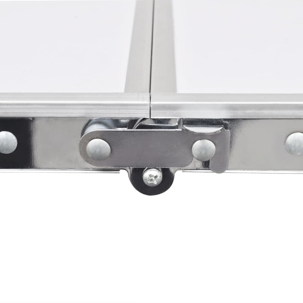 VIDAXL Camping Tabelle zusammenklappbar und einstellbar 240 x 60 cm Aluminium