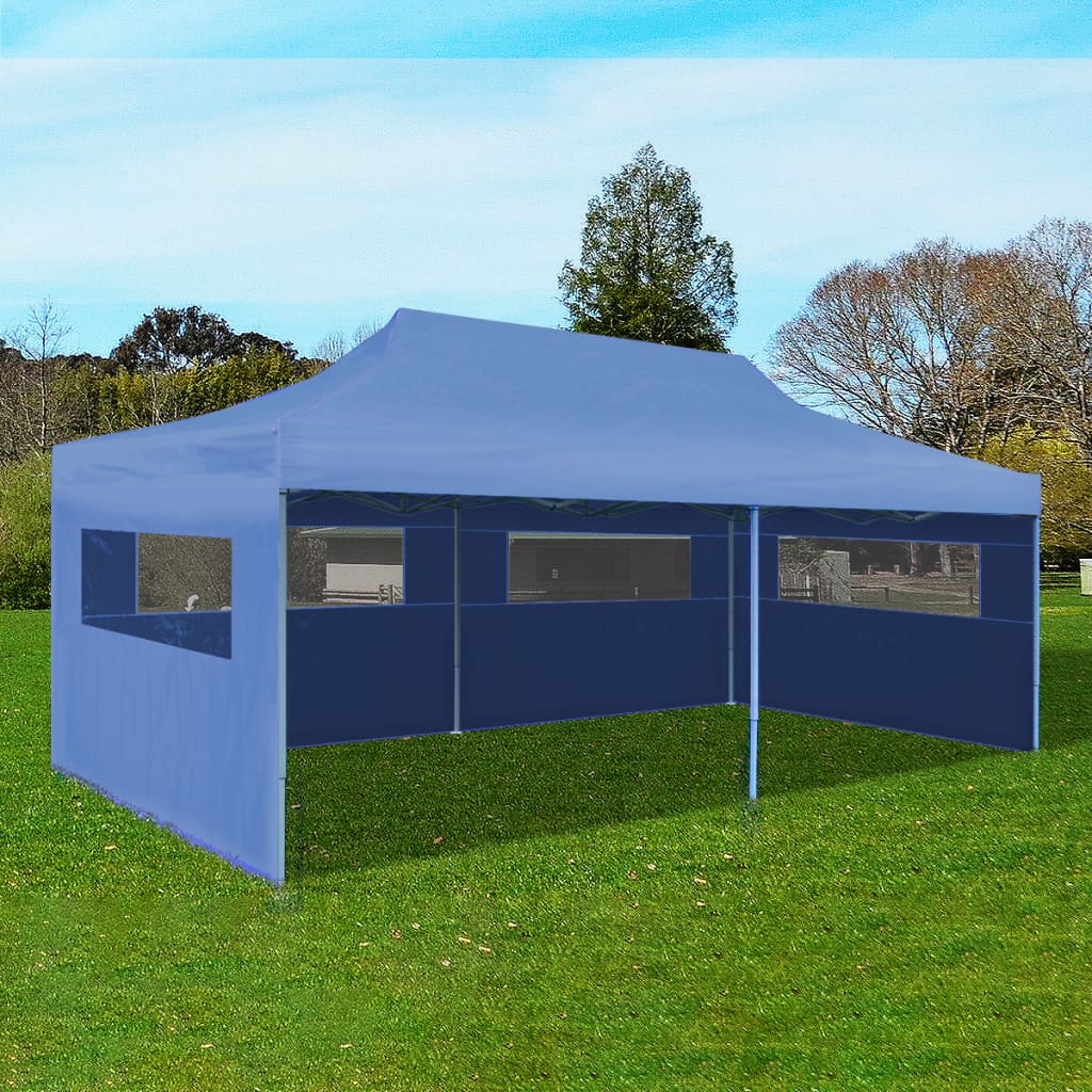 Vidaxl Partytent Popup faltbar 3x6 m blau