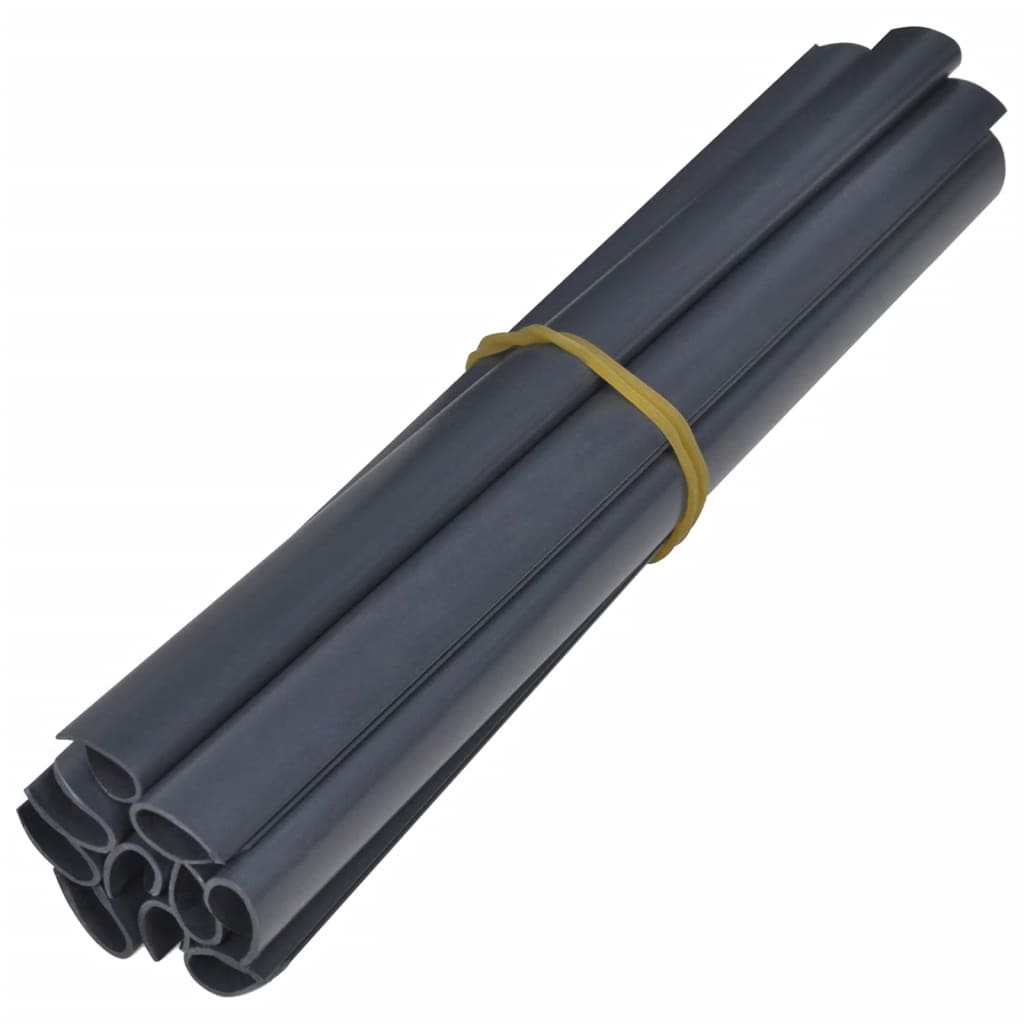 Vidaxl Garden Screen 70x0,19 M PVC Dunkelgrau