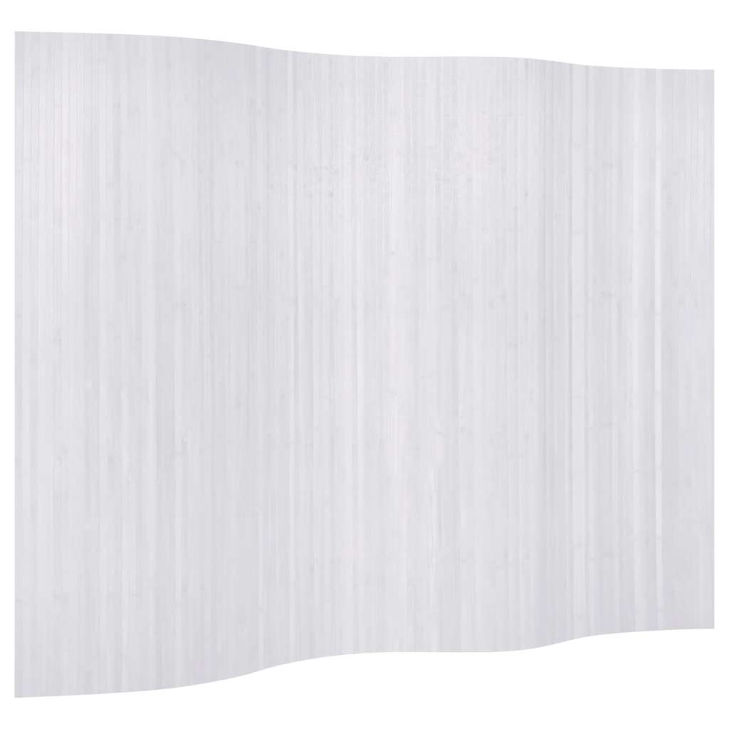 Vidaxl kamerscherm breedte 250 cm hoogte 165 cm bamboe wit