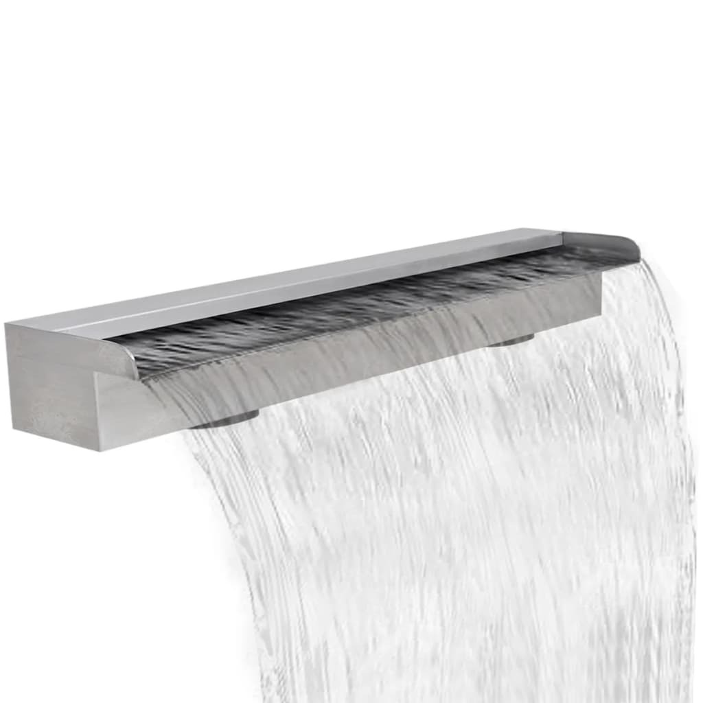 Vidaxl Schwimmbad Wasser Herbst rechteckig 90 cm Edelstahl