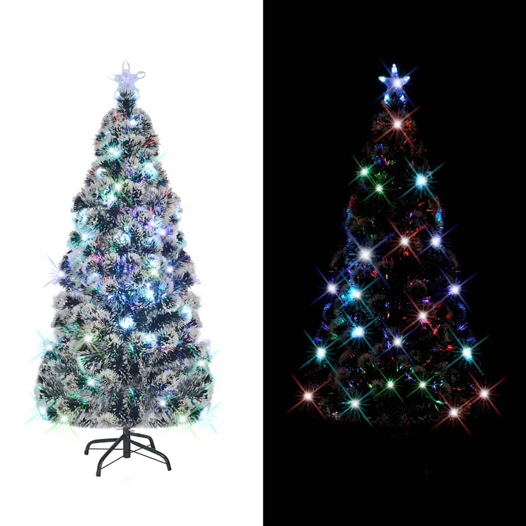 VIDAXL -Weihnachtsbaum mit LED und Standard 150 cm Faser -Optik