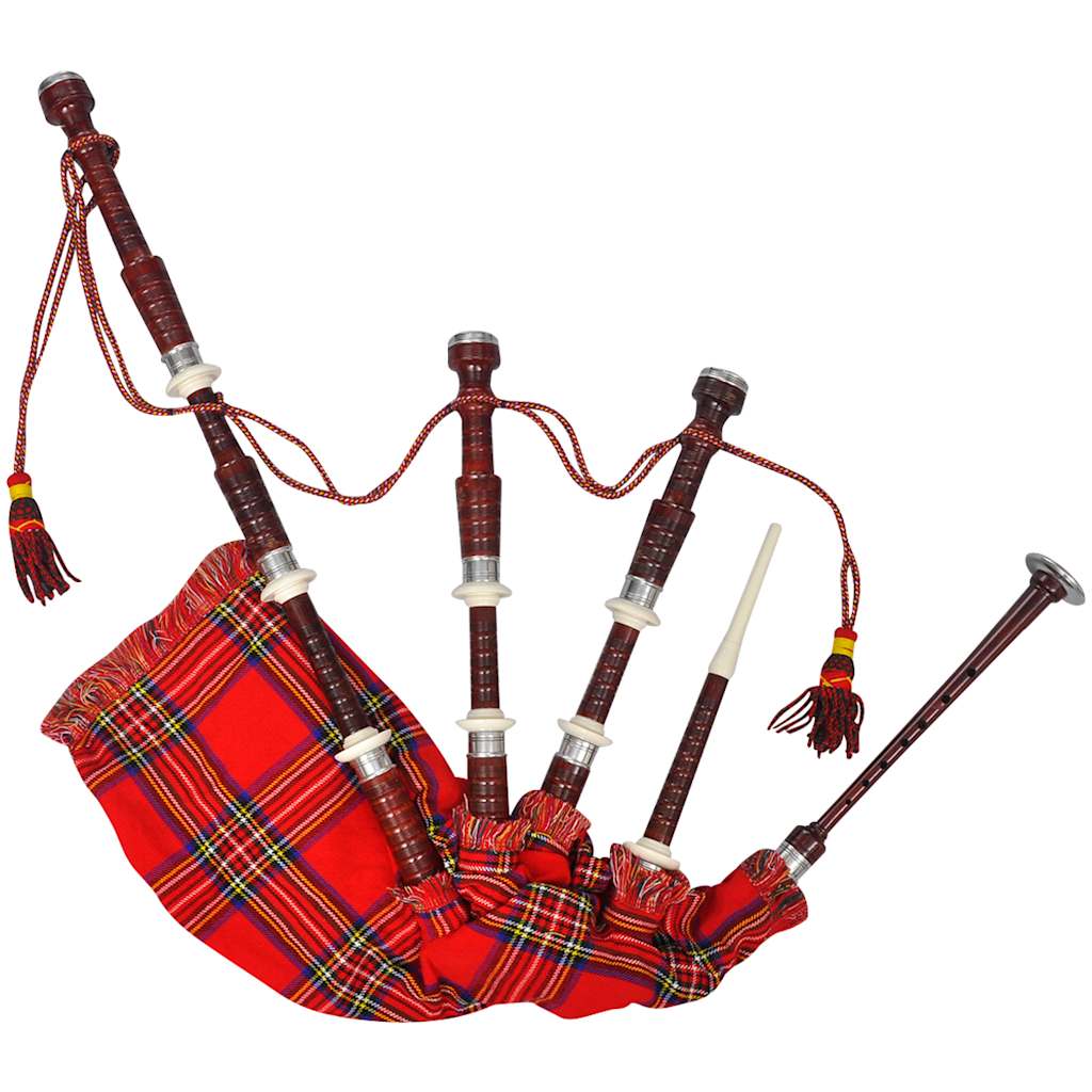 Vidaxx Dudelsack schottisches Great Highland Royal Stewart Tartan rot