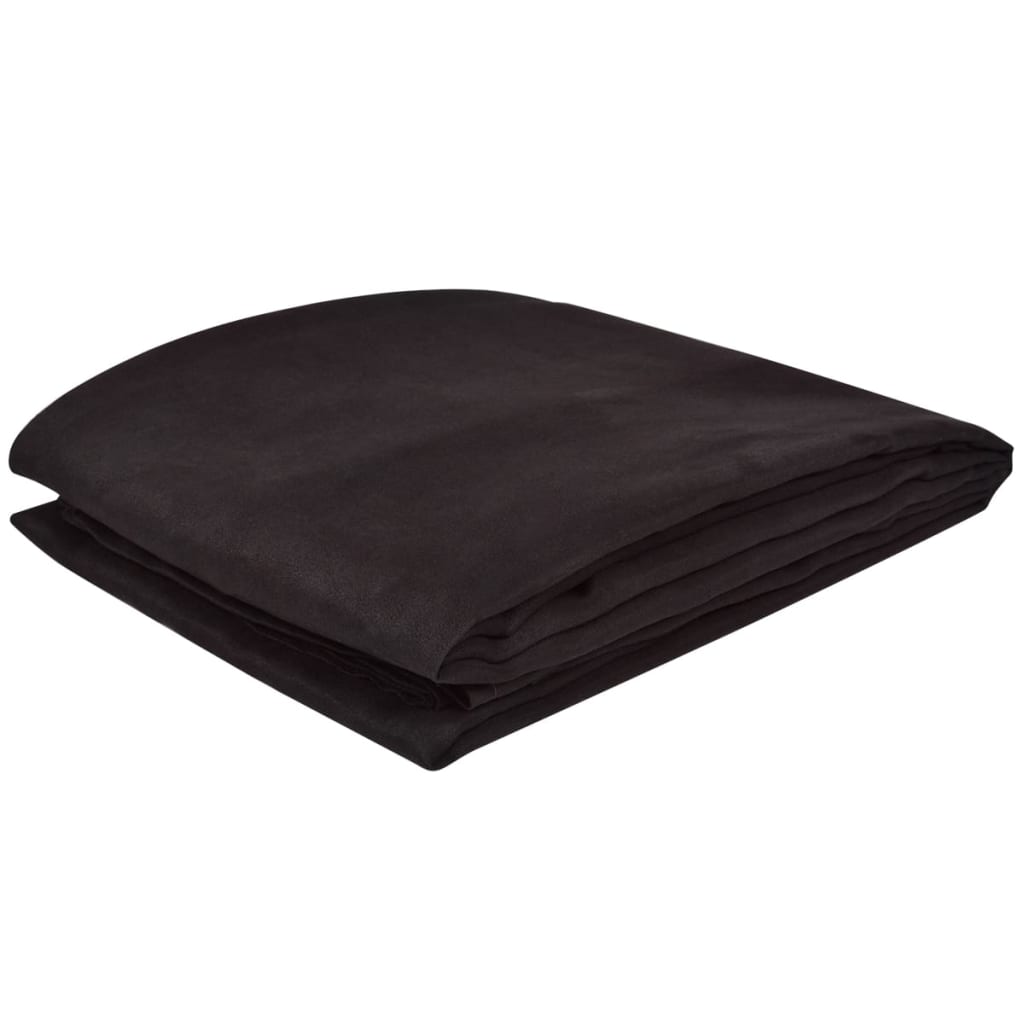VIDAXL Bank Deckung Microsuede Brown 140 x 210 cm
