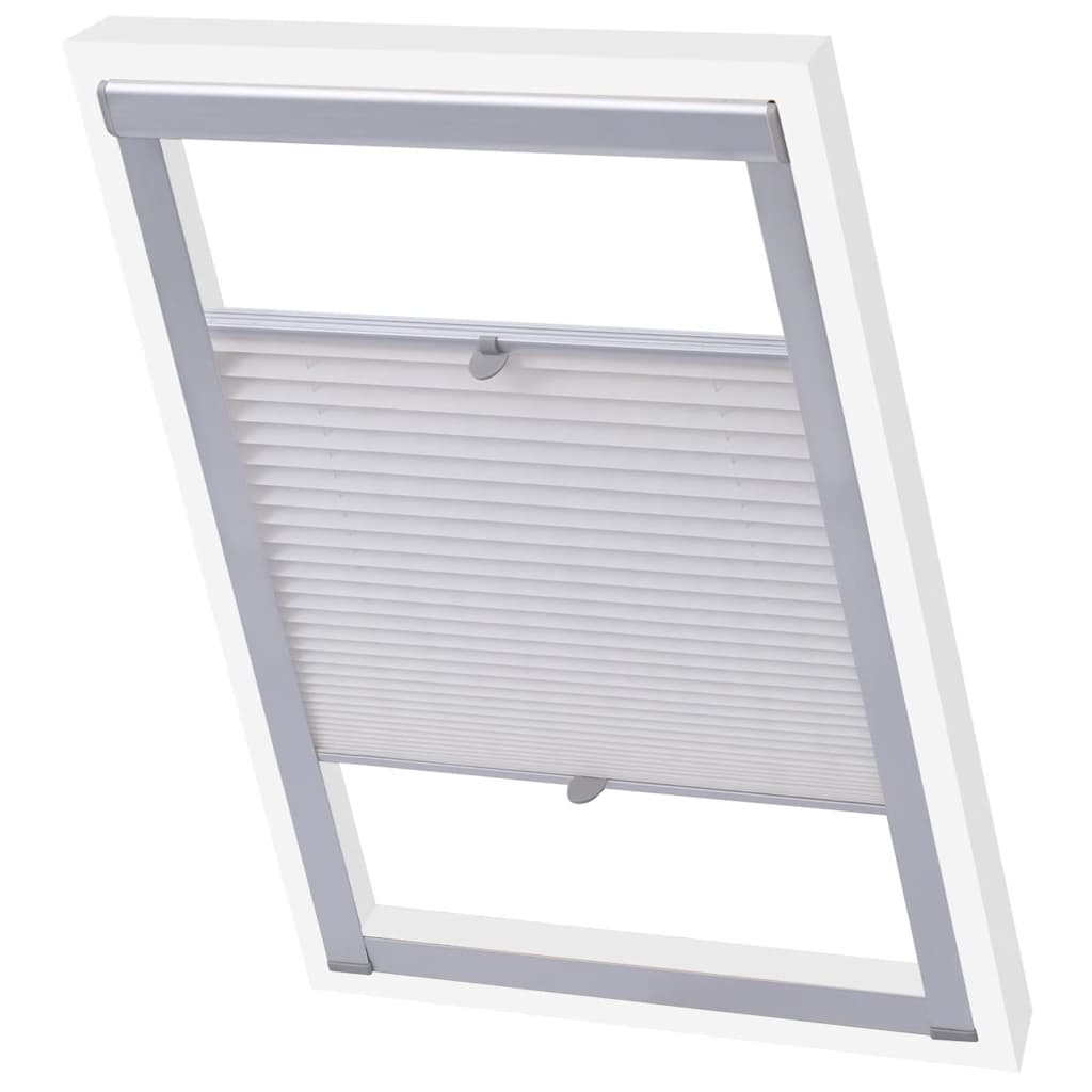 Vidaxl Roller Blind Falten weiß 104