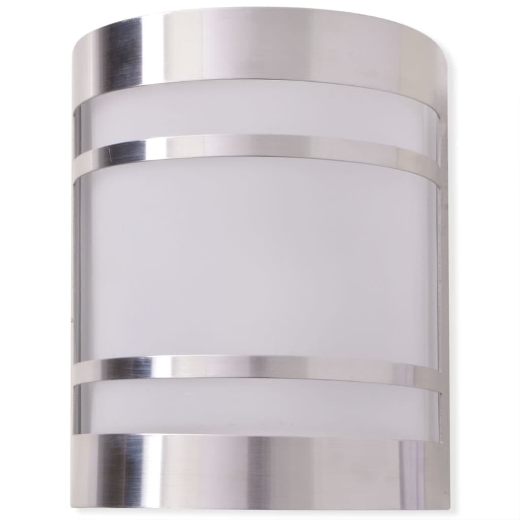 Vidaxl Wandlampe für Außenleichter aus Edelstahl
