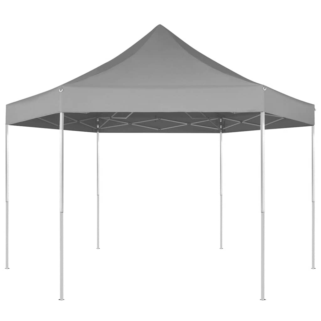 Vidaxl Partytent Pop-up Hexagonal Folding 3.6x3.1 M Grau