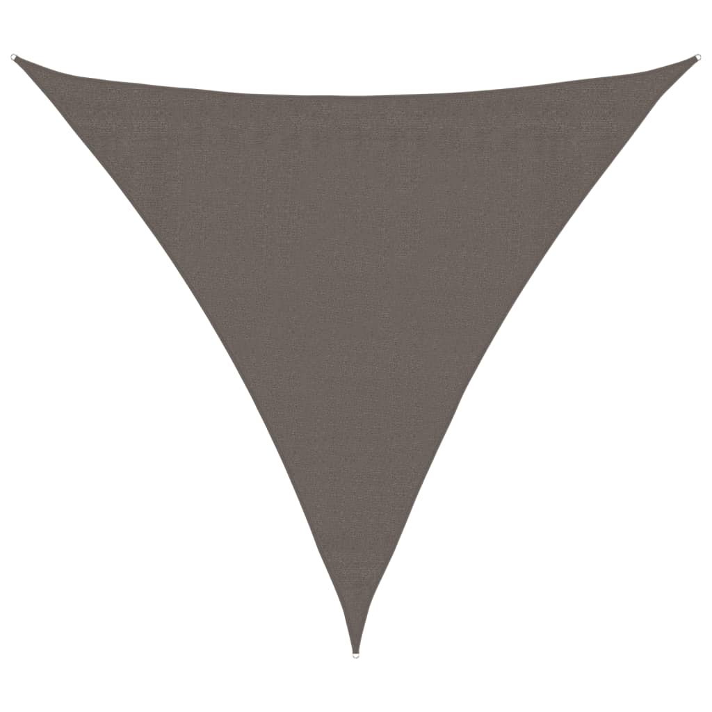 VIDAXL -Sonnenschutz Anthrazit dreieckig 3,6x3.6x3,6 M HDPE