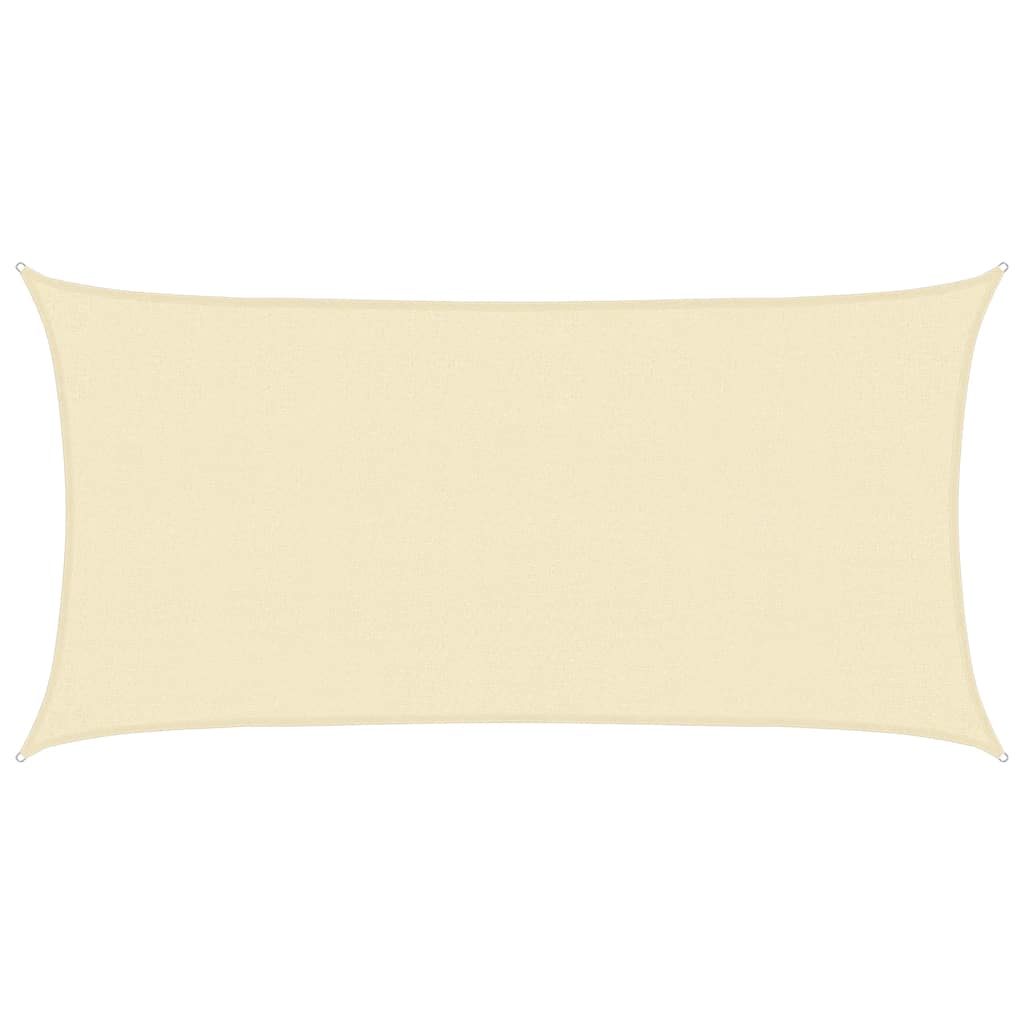 VIDAXL SUNSHADE HDPE Rechteckige 2x4 m Créme