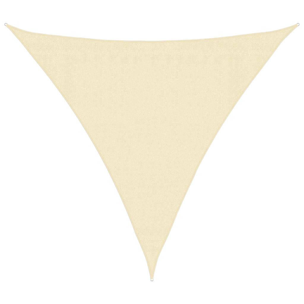 Vidaxx Markise HDPE dreieckig 3,6x3,6x3,6 m creme