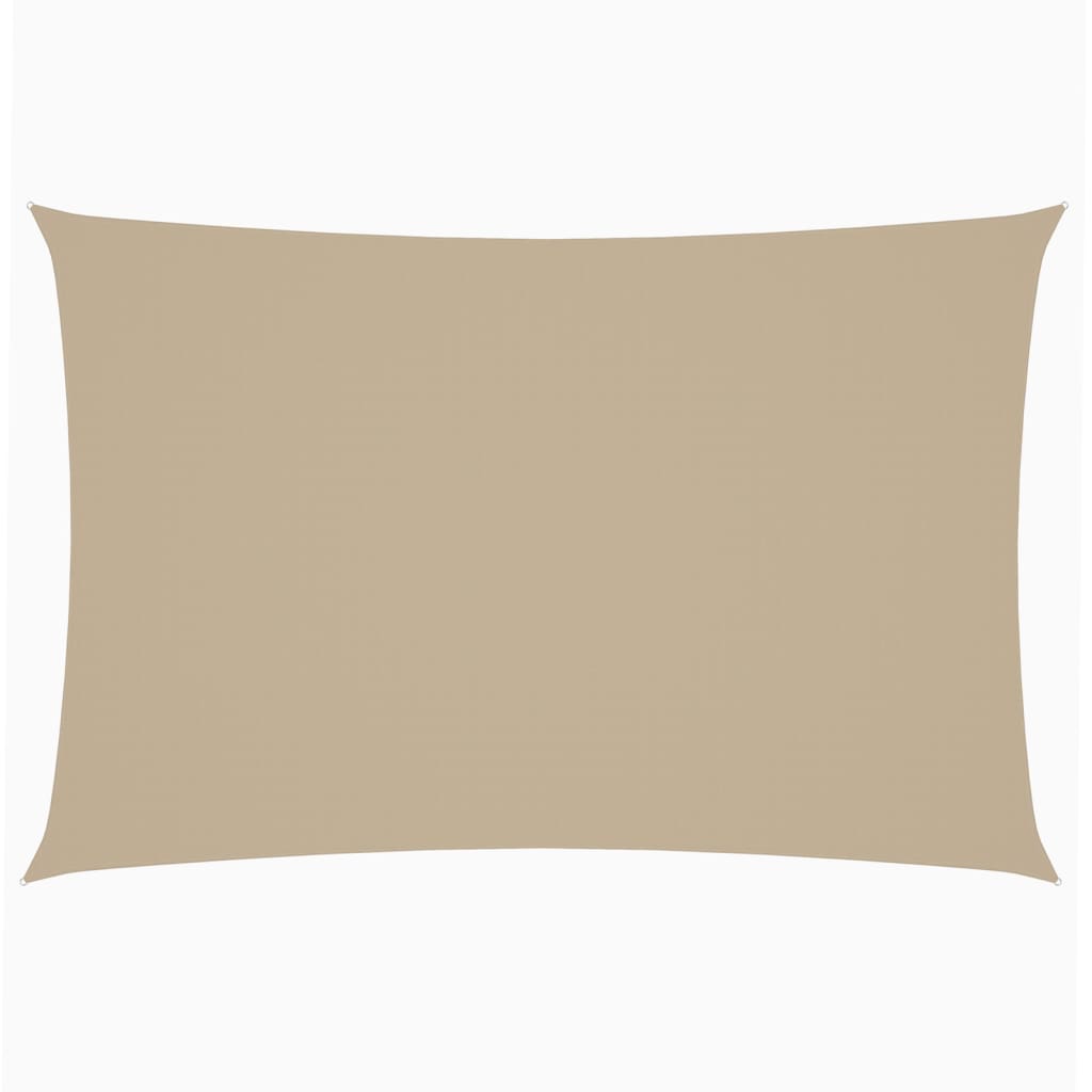 VIDAXL Sunshade Rechteck 2x4 M Oxford Stoff Beige