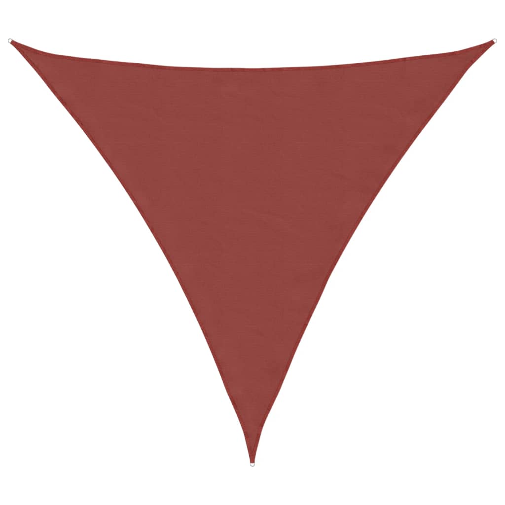 Vidaxl Sunshade Triangular 5x5x5m Oxford Stoff Terrakotta Farbe