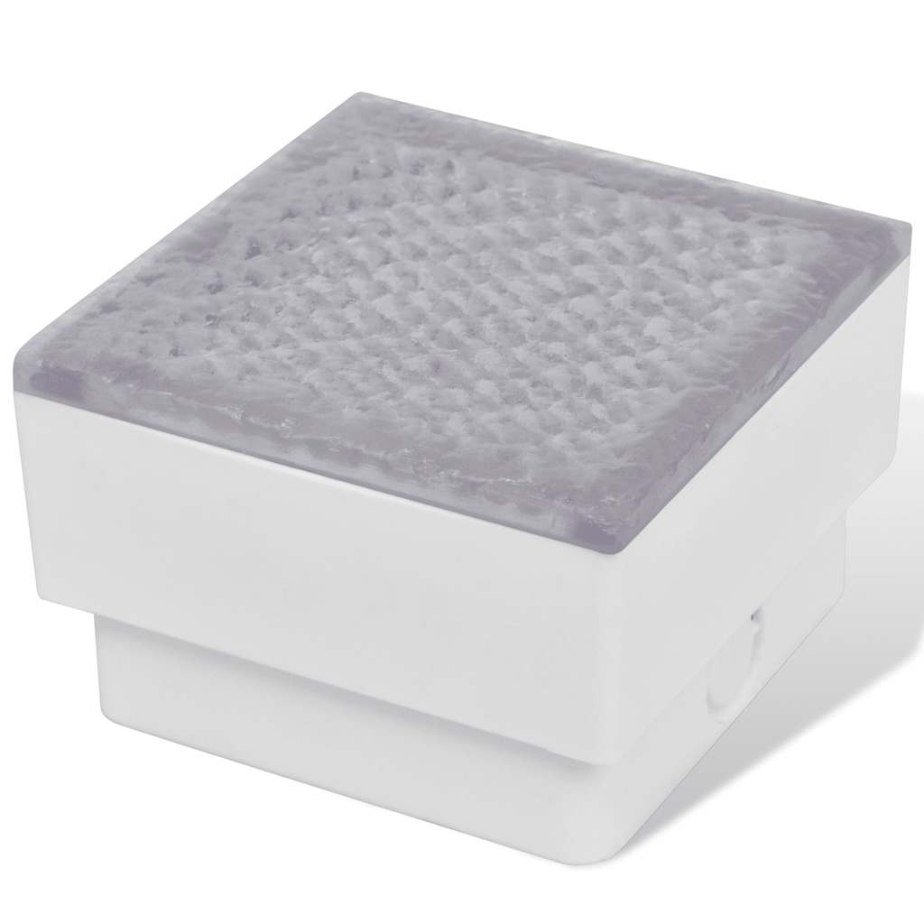 VIDAXL BODE PLOPS 12 ST LED 100x100x68 mm