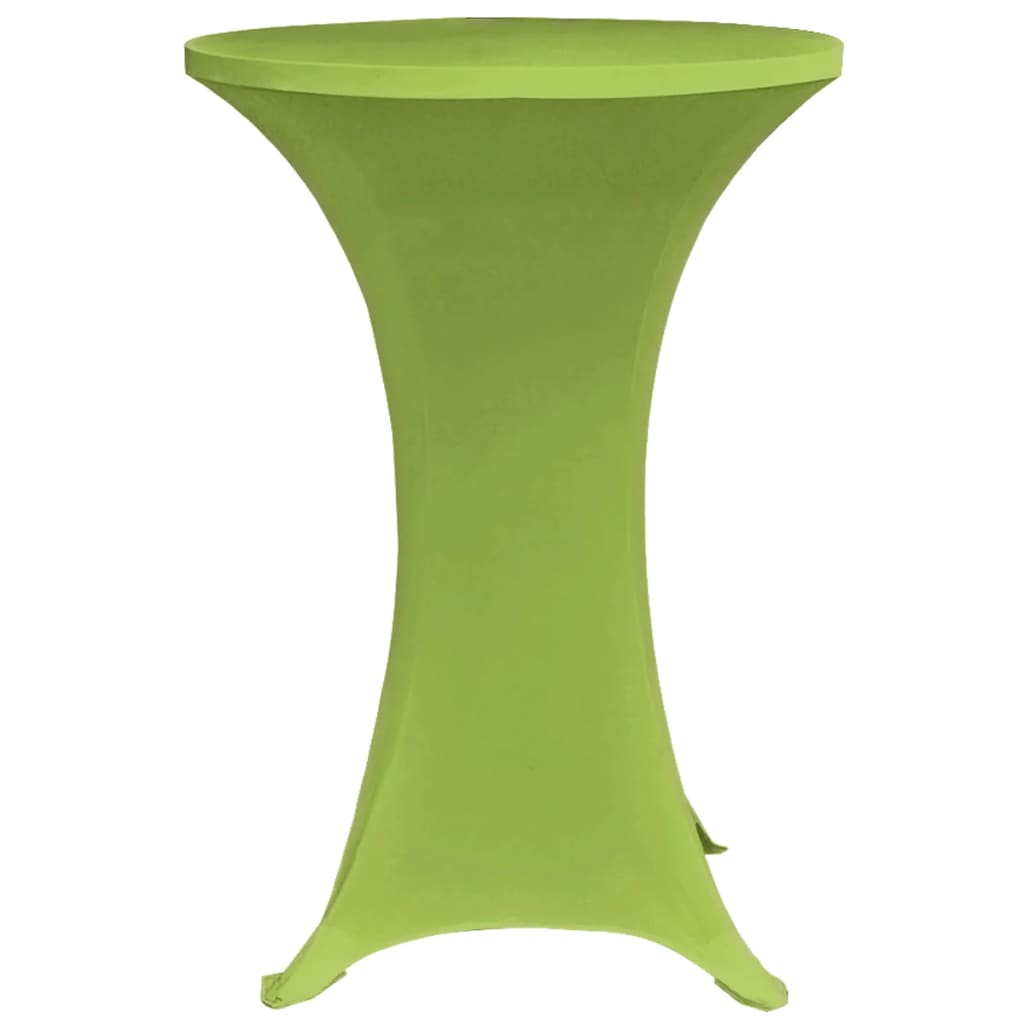 Vidaxl Tischabdeckung Stretch 2 Teile 80 cm Grün