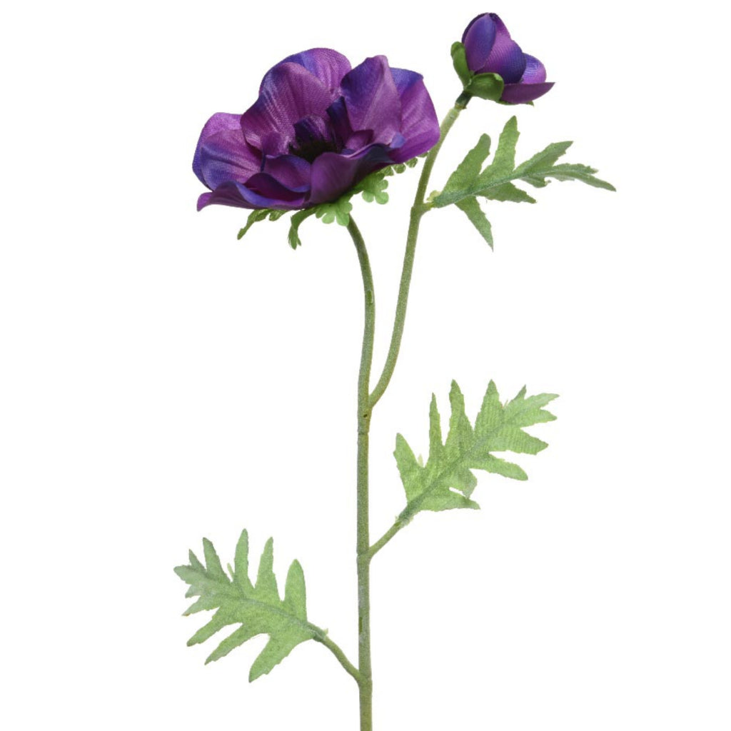 Grundlegende künstliche Blume lila Anemone 41 cm