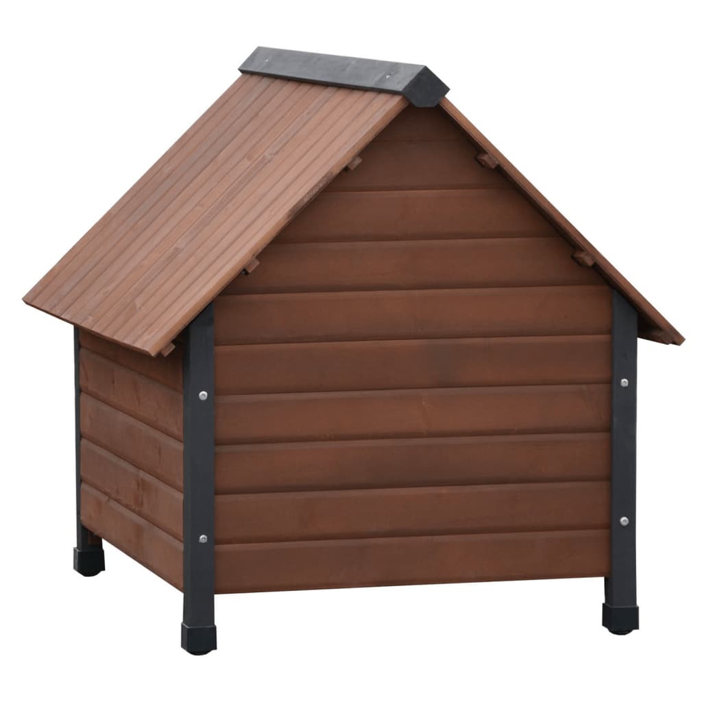 @Pet Hundedach mit Plastikklappen rostique 102x82x87 cm braun