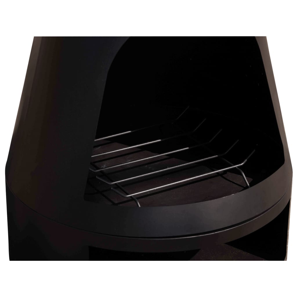 Redfire Kamin Kingston 160x60 cm Stahlmattschwarz