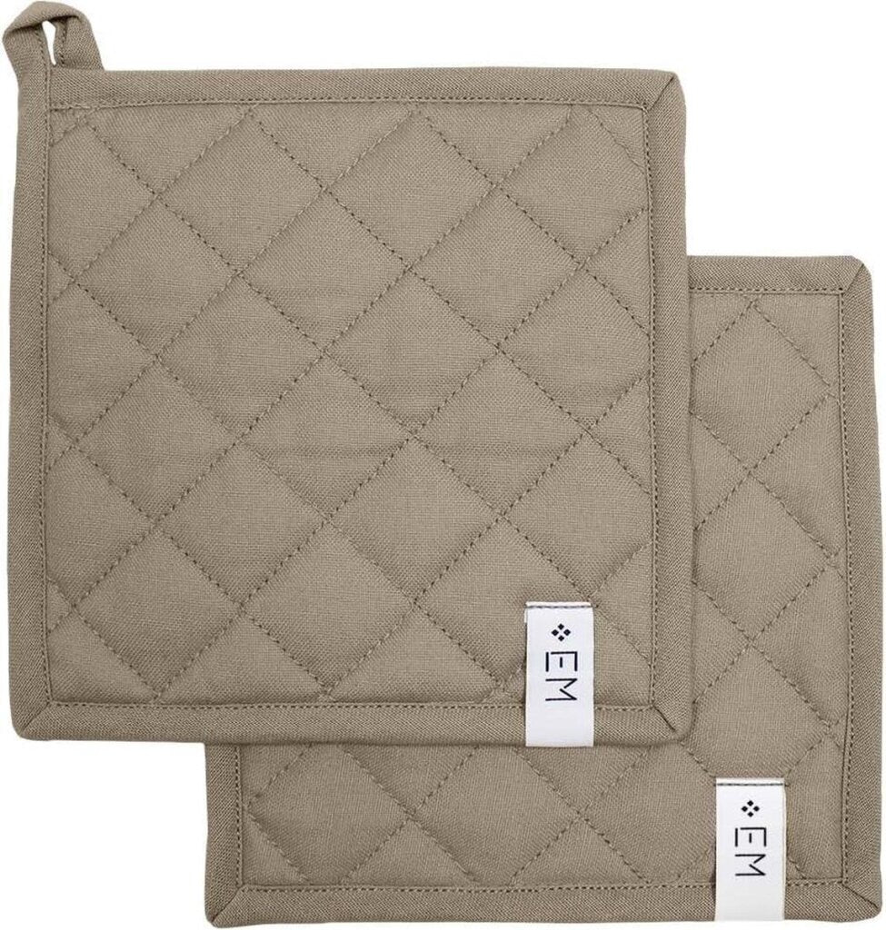 Sonstiges EM Kitchen Topflappen Taupe 20 x 20 cm 2er-Set
