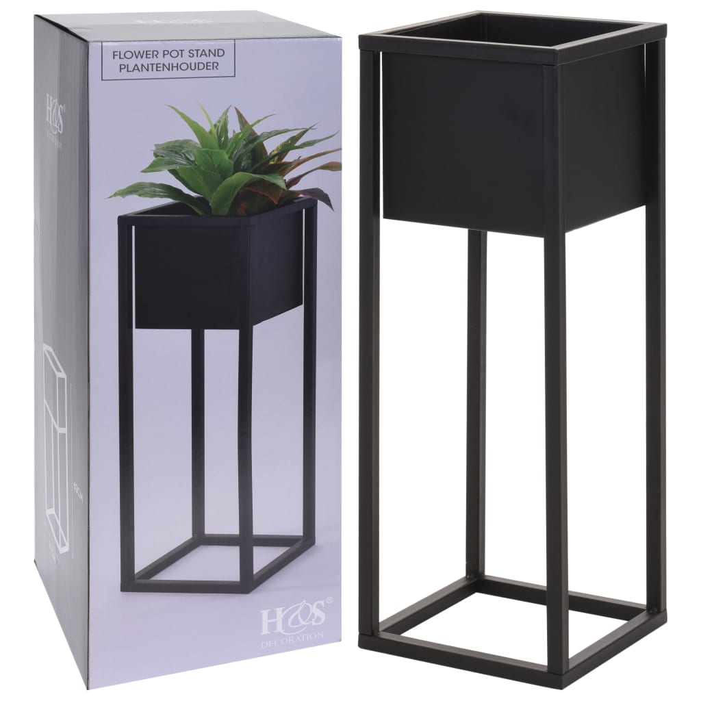 Hs Kollektion Blumenpot auf Standard 60 cm Metallschwarz