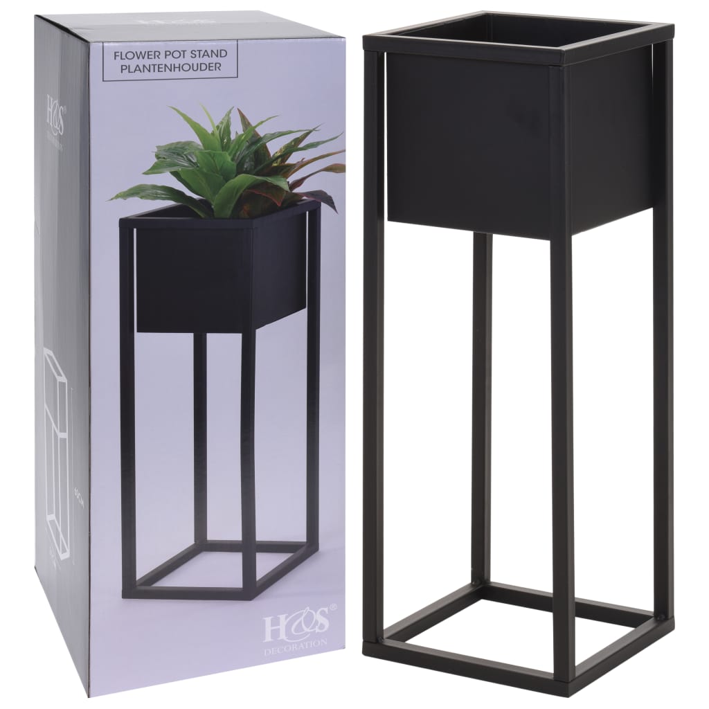 Hs Kollektion Blumenpot auf Standard 60 cm Metallschwarz