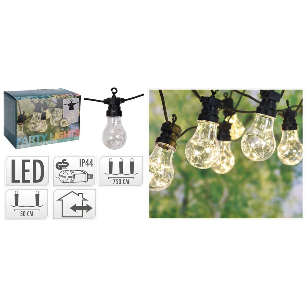Prograrden Progarden Party -Beleuchtung mit 100 Lampen LED