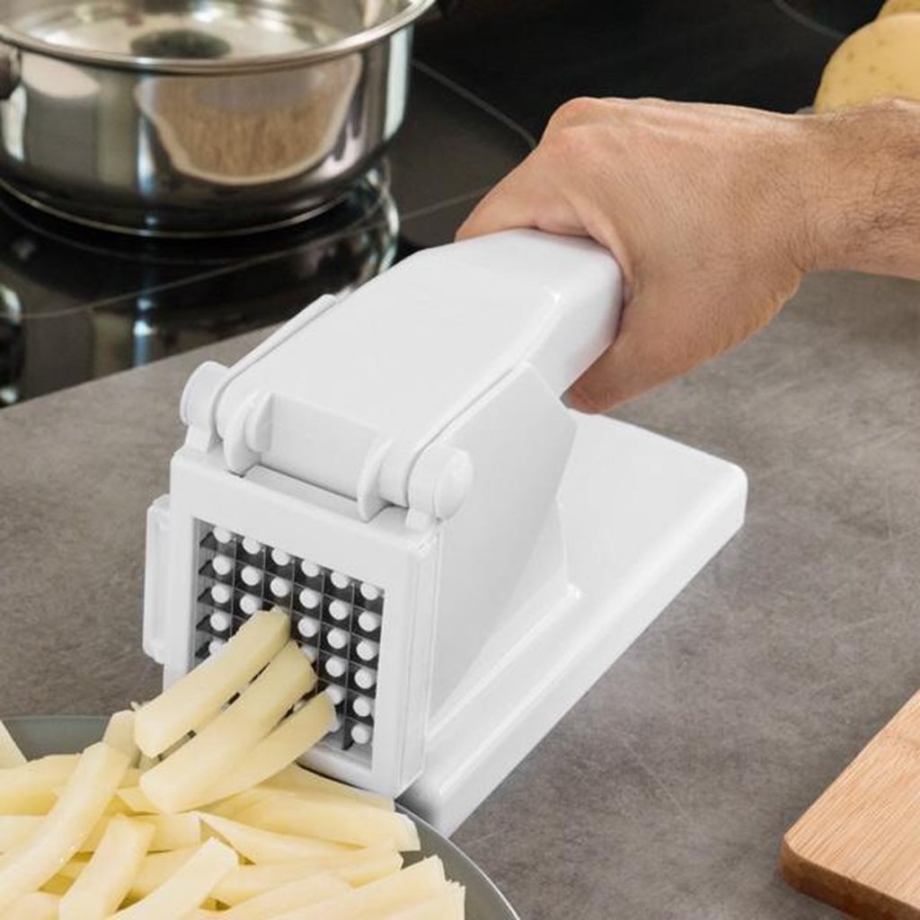 Hervorragender Kartoffelschneider für den Haushalt, weiß
