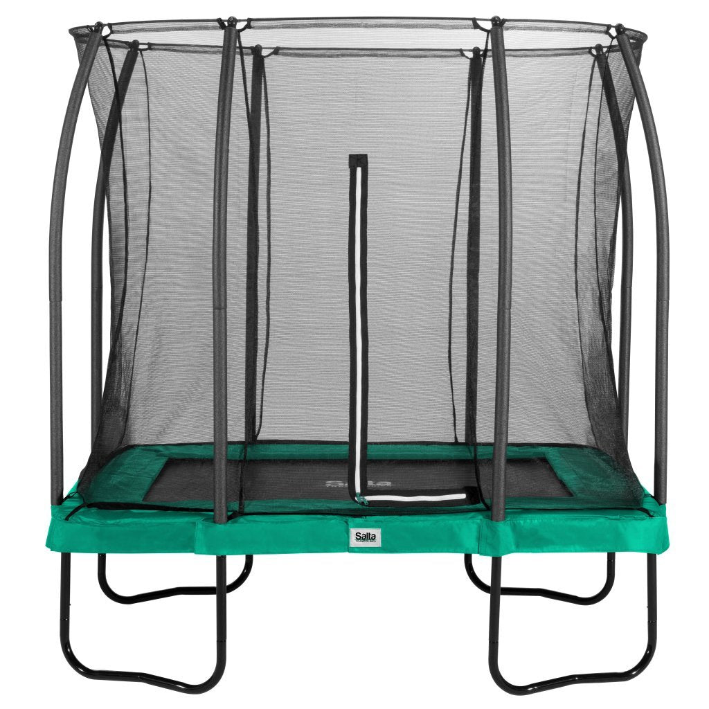 Salta 5091g Comfort Edition Trampolin 153x214 cm + Sicherheitsnetz grün