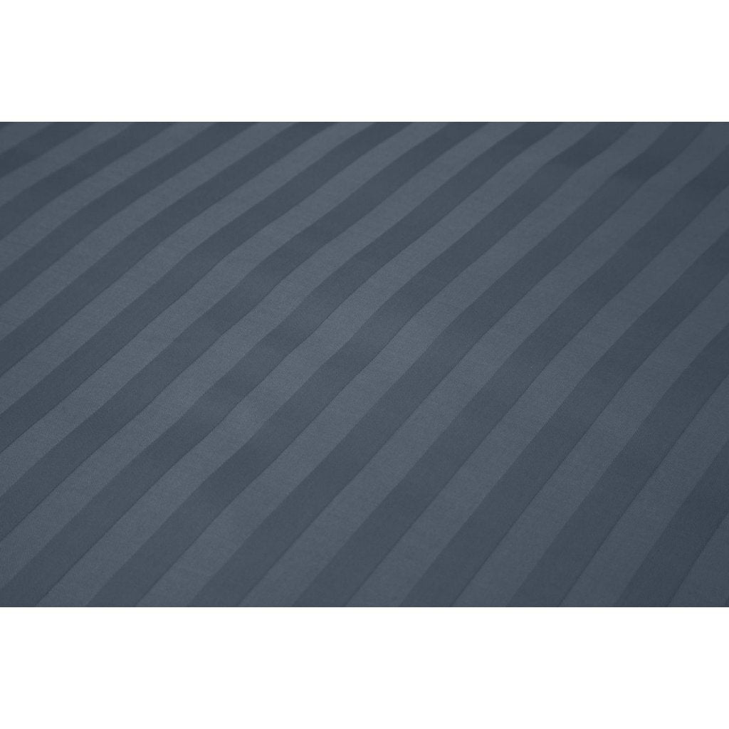 Ten Cate Baumwollsatin-Einzelbettbezug, gestreift, 140 x 200, 220 cm, dunkelblau